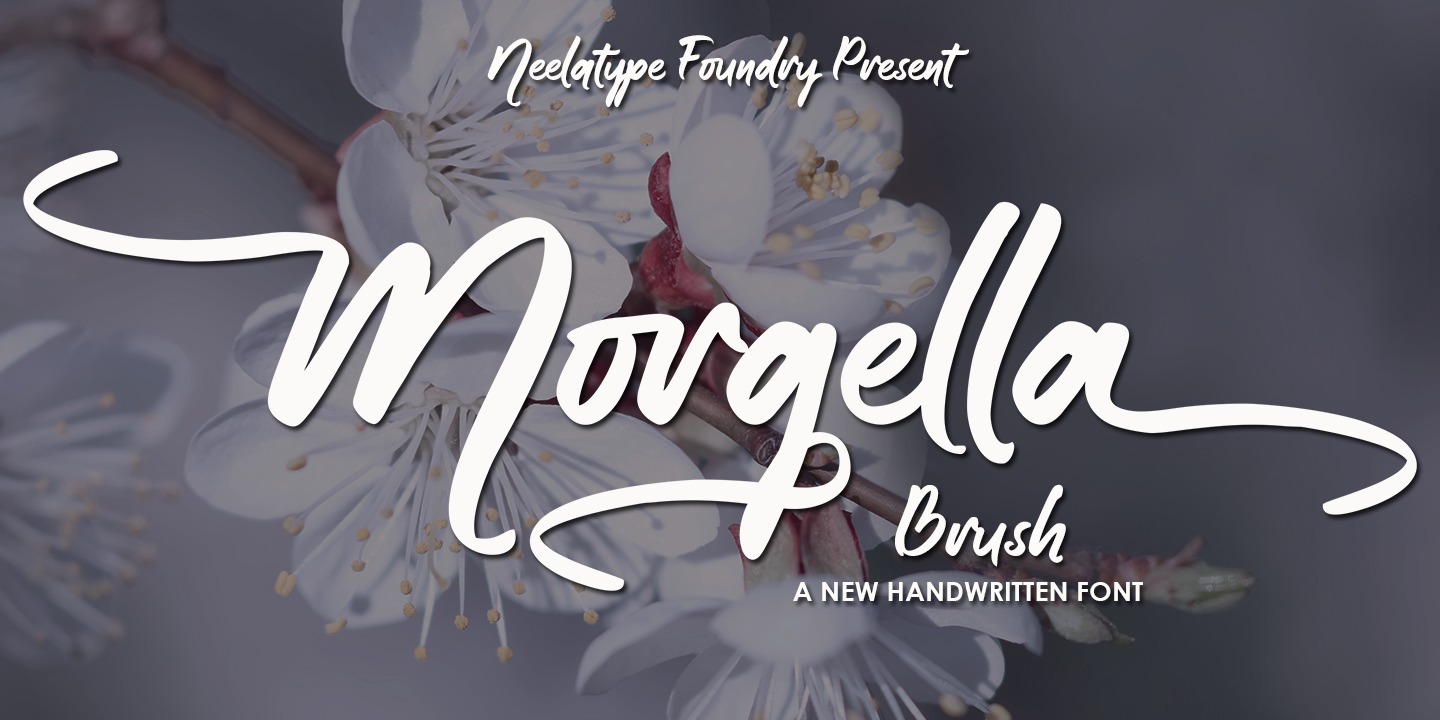 Font Morgella Brush